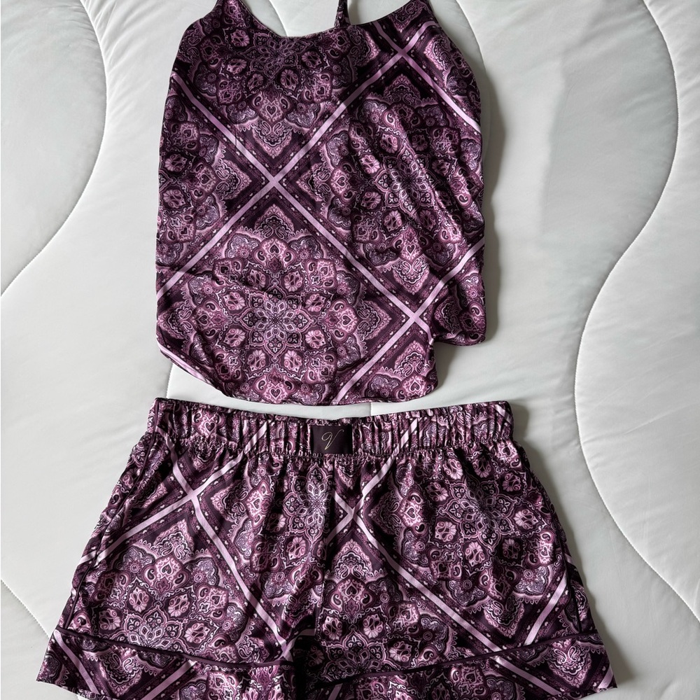 Victoria's Secret Purple Satin Pajama Set